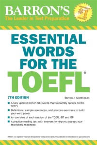Essential Words For The TOEFL