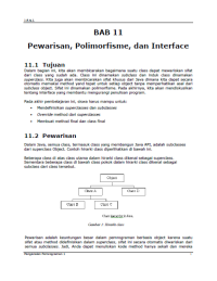 JENI Intro1 Bab 11 Pewarisan, Polimorfisme, dan Interface