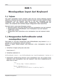 JENI Intro1 Bab05 Mendapatkan Input Dari Keyboard