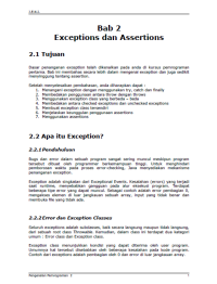 JENI Intro2 Bab 02 Exception & Assertion 2