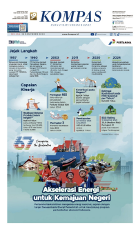 Koran Kompas : Akselerasi Energi Untuk Kemajuan Negeri