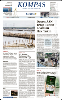 Koran Kompas : Dosen ASN Tetap Tuntut Keadilan Tukin