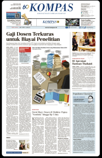 Koran Kompas : Gaji Dosen Terkuras Untuk Biaya Penelitian
