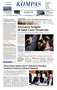Koran Kompas : Genjatan Senjata di Jalur Gaza Terancam