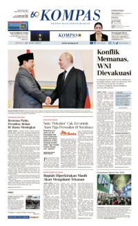 Koran Kompas : Konflik Memanas WNI Dievakuasi