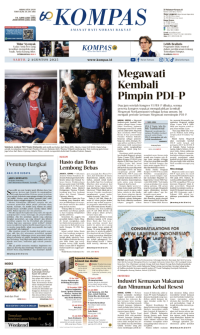 Koran Kompas : Megawati Kembali Pimpin PDI-e