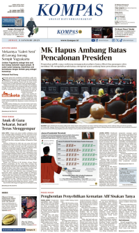 Koran Kompas : MK Hapus Ambang Batas Pencalonan Presiden