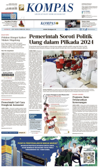 Koran Kompas : Pemerintah Soroti Uang Dalam Pilkada