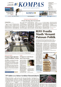 Koran Kompas : RUU Pemilu Masih Menanti Putusan Politik