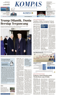 Koran Kompas : Trump Dilantik, Dunia Bersiap Terguncang
