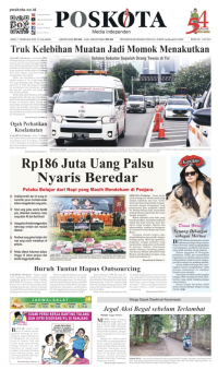 Koran Pos Kota : Truk Kelebihan Muatan Jadi Momok Menakutkan