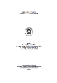 Pedoman Umum MK Seminar - Munasik dkk