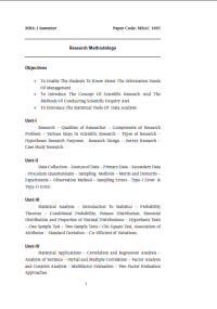 Research Methodology